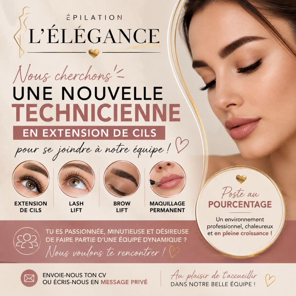 technicienne en extension de cils